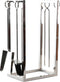 Houtblok standaard DKD Home Decor Roestvrij staal (30 x 20 x 60 cm)