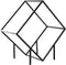 Houtblok standaard DKD Home Decor Staal (57 x 30 x 58 cm)