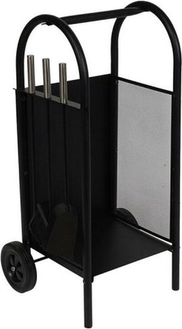 Houtblok standaard DKD Home Decor Staal Plastic (42 x 36 x 81 cm)
