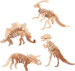 Houten 3D puzzel dinosaurus Tyrannosaurus Rex 21 cm - Dino bouwspeelgoed T-Rex