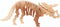 Houten 3D puzzel dinosaurus Tyrannosaurus Rex 21 cm - Dino bouwspeelgoed T-Rex
