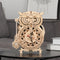 Houten 3D puzzel voor volwassenen | Uil klok | Mechanisch | Vrije tijd | Educatief | Ontspanning | Tot rust komen | Robotime | Model bouwpakket | Uilenklok