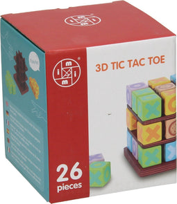 Houten 3D Tic,Tac,Toe 26 pieces 10cm