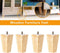 houten bankpoten, 4 stuks 10 cm vervangende meubelpoten met montageplaten en schroeven, voor bank, bed, kast, bank, poef