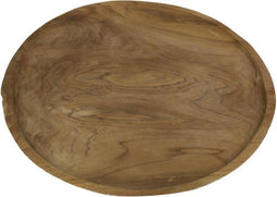 Houten bord - ø38 cm - teak