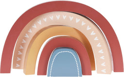 Houten Bouwblokken Regenboog, 5dlg.