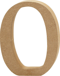 Houten Cijfer 0 13 Cm