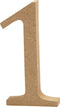 Houten Cijfer 1 13 Cm