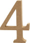 Houten Cijfer 4 13 Cm