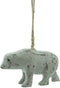 Houten decoratie hanger beer met betonlook - KOLONY