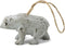 Houten decoratie hanger beer met betonlook - KOLONY