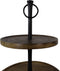 Houten etagere - 36x36x60 - Naturel - Mangohout/aluminium