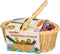 Houten Groente in Picknickmand, 11dlg..