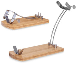 Houten Hamhouder Kinvara JWHH-3014 Natuurlijk Metaal Bamboe 47 x 16,5 x 36 cm