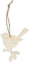 Houten Hanger Vogel, Set van 5
