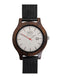 Houten Horloge – Brouwersgracht – Zilver – Walnoot