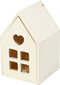 Houten Huis met Lade, 10,8cm