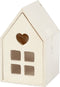 Houten Huis met Lade, 10,8cm