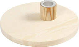 Houten Kandelaar 16 Cm grenen Blank Per Stuk