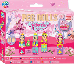 Houten Kegelpoppetjes Knutselset - Prinses