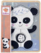 Houten Kinderpuzzel Eichhorn Panda 6 Onderdelen