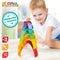 Houten Kinderpuzzel Woomax Regenboog 11 Onderdelen 2 Stuks
