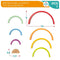Houten Kinderpuzzel Woomax Regenboog 8 Onderdelen 4 Stuks