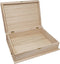 Houten kist boekvorm - L 35,5 CM x B 25,3 CM x H 9,7 CM