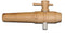 Houten Kraan voor regenton, Eiken, groot model, aansluitdiameter 36mm