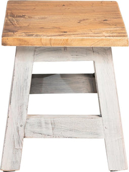 Houten Krukje - Grijs