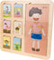 Houten Lagenpuzzel Lichaam, 19dlg.