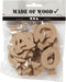 Houten letters, A-Z, h: 4 cm, dikte 2,5 mm, MDF, 26stuks