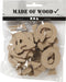 Houten letters, A-Z, h: 4 cm, dikte 2,5 mm, MDF, 26stuks