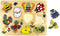 Houten noppen puzzel dieren 10 stuks