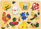 Houten noppen puzzel dieren 10 stuks