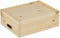Houten opbergbox den naturel 40x30x14H cm