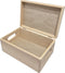 Houten opbergkist met klepdeksel L 29,5 CM x B 19,5 CM x H 12,9 CM
