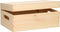 Houten opbergkist met klepdeksel L 29,5 CM x B 19,5 CM x H 12,9 CM