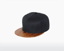 Houten Pet – Yardhead – Zebranohouten Klep - Donkerzwart