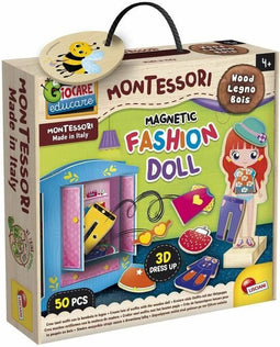 Houten pop om fantastische outfits te creëren - LISCIANI - Montessori-methode