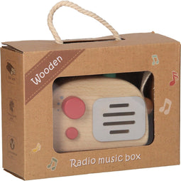 Houten Radio Wit