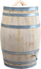 Houten Regenton - 150 Liter Kastanje + Chromen kraan + Handvat