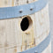 Houten Regenton - 150 Liter Kastanje + Chromen kraan + Handvat
