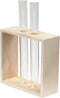 Houten Rek met Reageerbuizen, 3dlg.