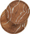 Houten schalen Cream (2-delig)