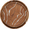 Houten schalen Cream (2-delig)