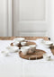 Houten schalen Cream (2-delig)