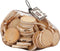 Houten schijven met gat, d: 35-45 mm, dikte 7 mm, 500 gr