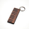 Houten Sleutelhanger – Piano – Walnoot & Wengé