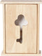 Houten sleutelkast/sleutelkluis naturel 19 x 26 cm - Sleutels opbergen - Sleutelkastje van hout